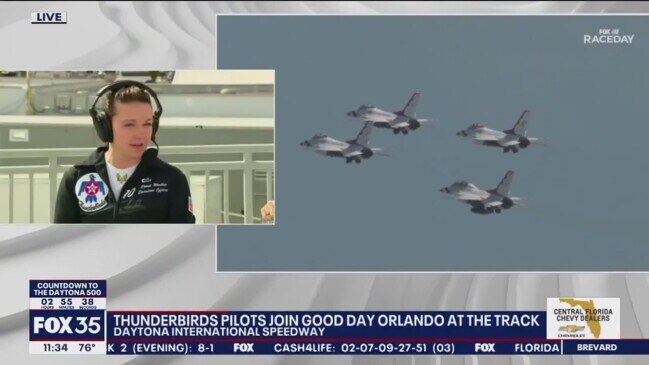 How U S Air Force Thunderbirds Prepare For Daytona 500 Flyover The