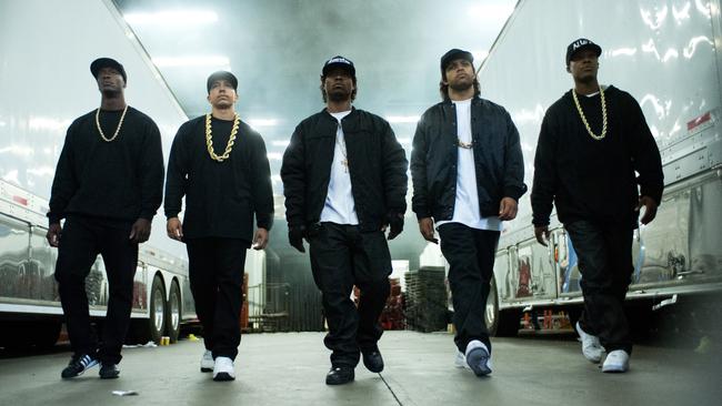 A scene from the film <i>Straight Outta Compton.</i>