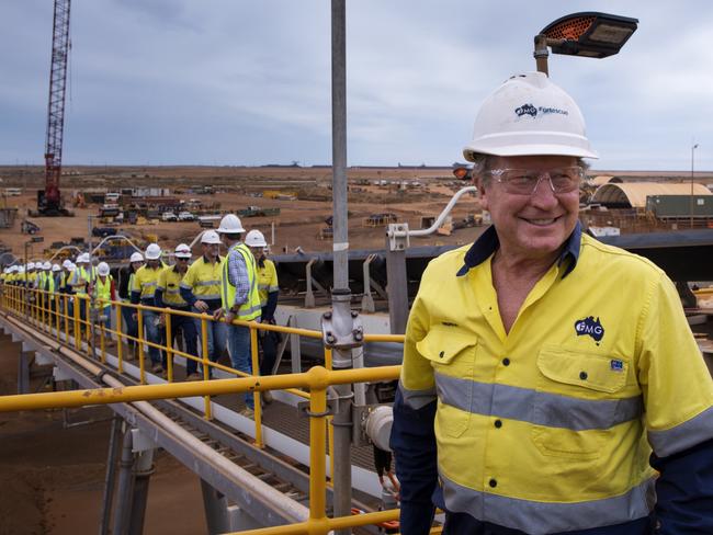 01-05-2023 - Andrew Forrest pictured at Fortescue Metals’ new Iron Bridge magnetite project.