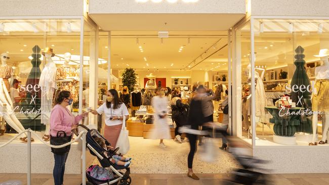 Masks are back at shopping centres across Melbourne.