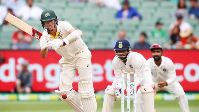 Pat Cummins starred with bat and ball in one of the great all-round performances. Picture: Getty