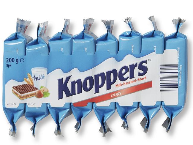 Winning products for ALDI People’s Picks Awards for Australian shoppers' favourite items. Snacks and Sweets: Storck Knoppers Box