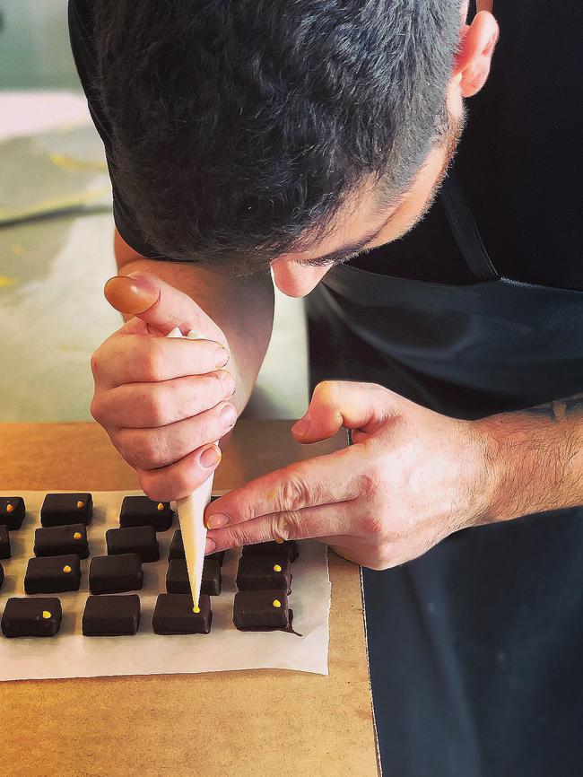 Chocolatier João Cadete makes some chocolate. Picture: Supplied