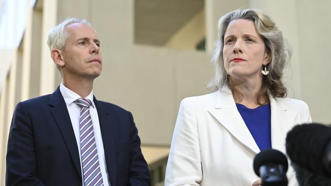 Ministers Andrew Giles and Clare O’Neil have come under concerted fire from the Coalition Picture: NCA NewsWire / Martin Ollman