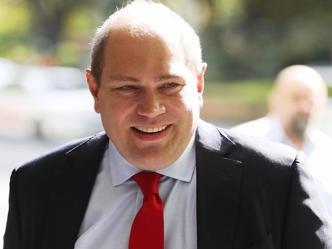 Jamie Clements arrives at today’s ICAC hearing in Sydney. Picture: John Grainger