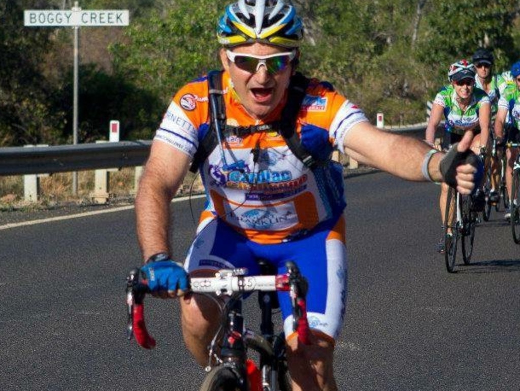 Tony Anastasia from Cairns, who flew to Adelaide to take part in the Bupa Challenge.