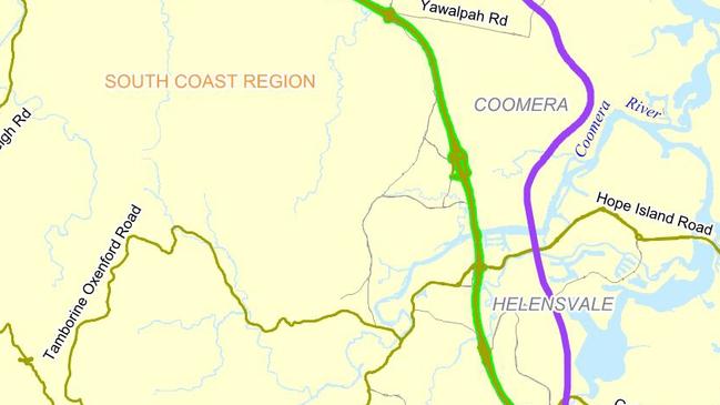 Map for the Coomera Connector previously known as the IRTC.