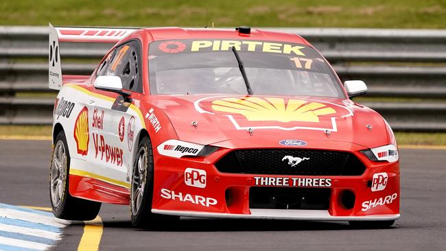 Scott McLaughlin during practice at Sandown on Friday. Picture: AAP