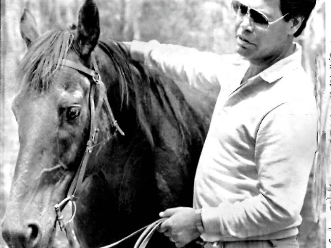 TWAM-20190810  EMBARGO FOR TWAM 10 AUG 2019Racehorse Fine Cotton with trainer Hayden Haitana in a 1985. Pic : supplied