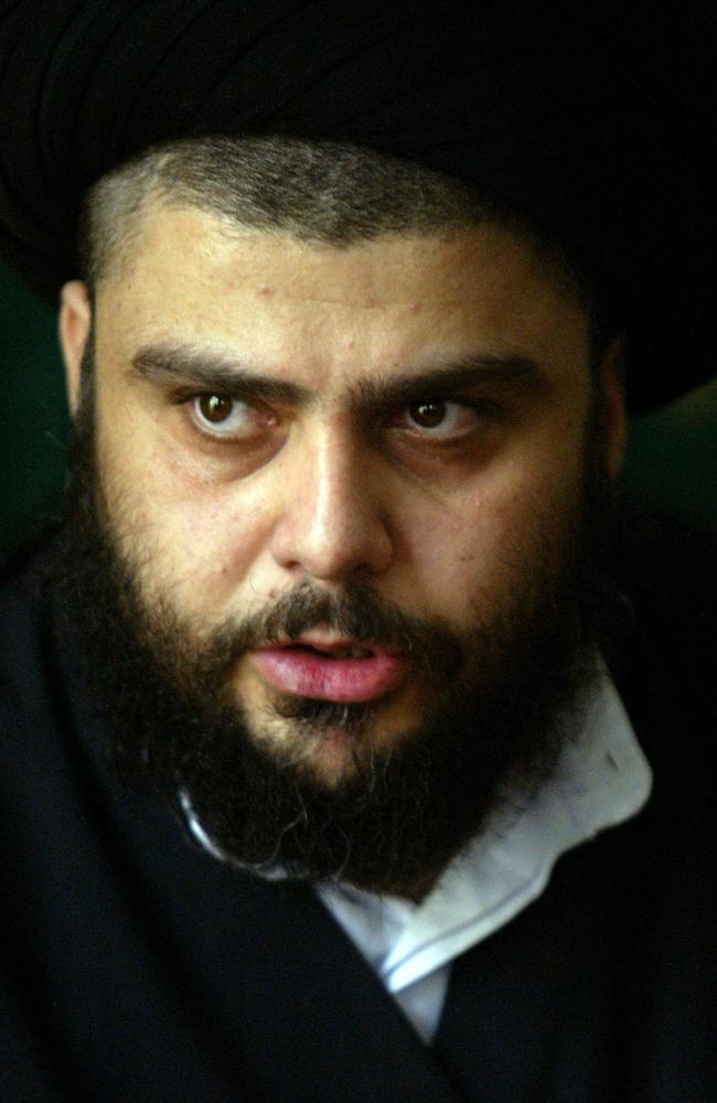 Hard-line Iraqi Shiite cleric Moqtada al-Sadr. Picture: AFP