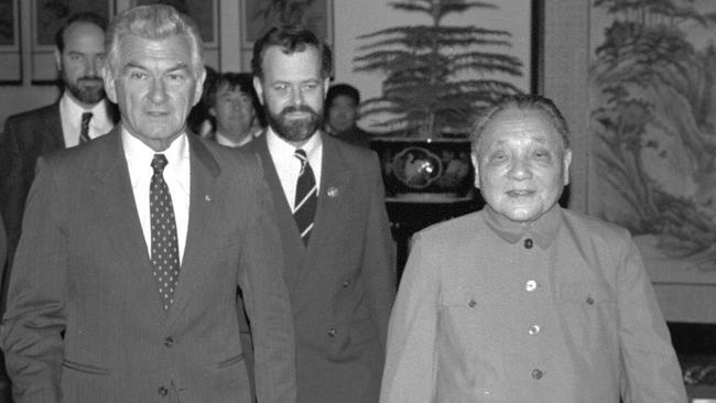 Bob Hawke with Deng Xiaoping in 1986.