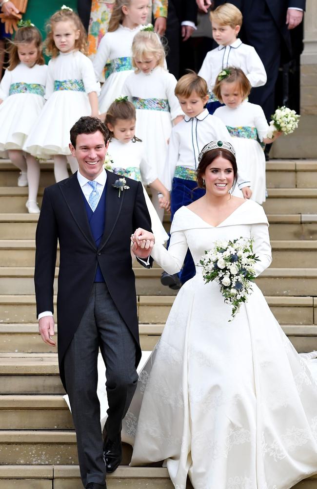 The couple tied the knot before 800 guests. Picture: AFP