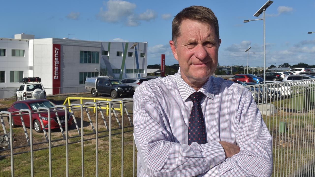 Councillor David Lee flags TAFE campus as a site for a new Hervey Bay Hospital. Photo: Stuart Fast.