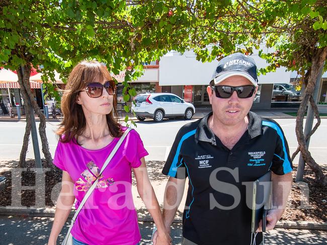 Andrew Broad Nationals MP stepped out with wife Rachel after the scandal broke. Picture: Jason Edwards