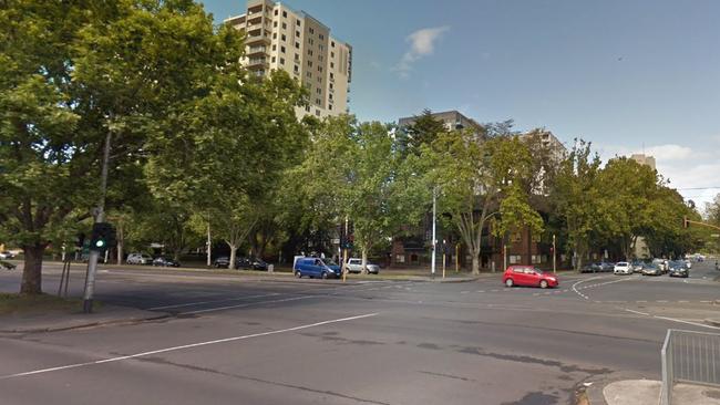 A tree has fallen on a woman in St Kilda's Union St. Picture: Google Maps