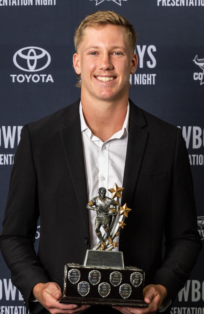 Jaxon Purdue at the North QLD Cowboys 2024 Awards Presentation Night. 30/09/2024. Photo: Michael Chambers.