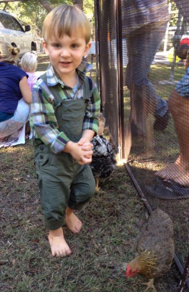 Eli Campbell was bitten by a coastal taipan at his family’s Agnes Waters home in September 2016.