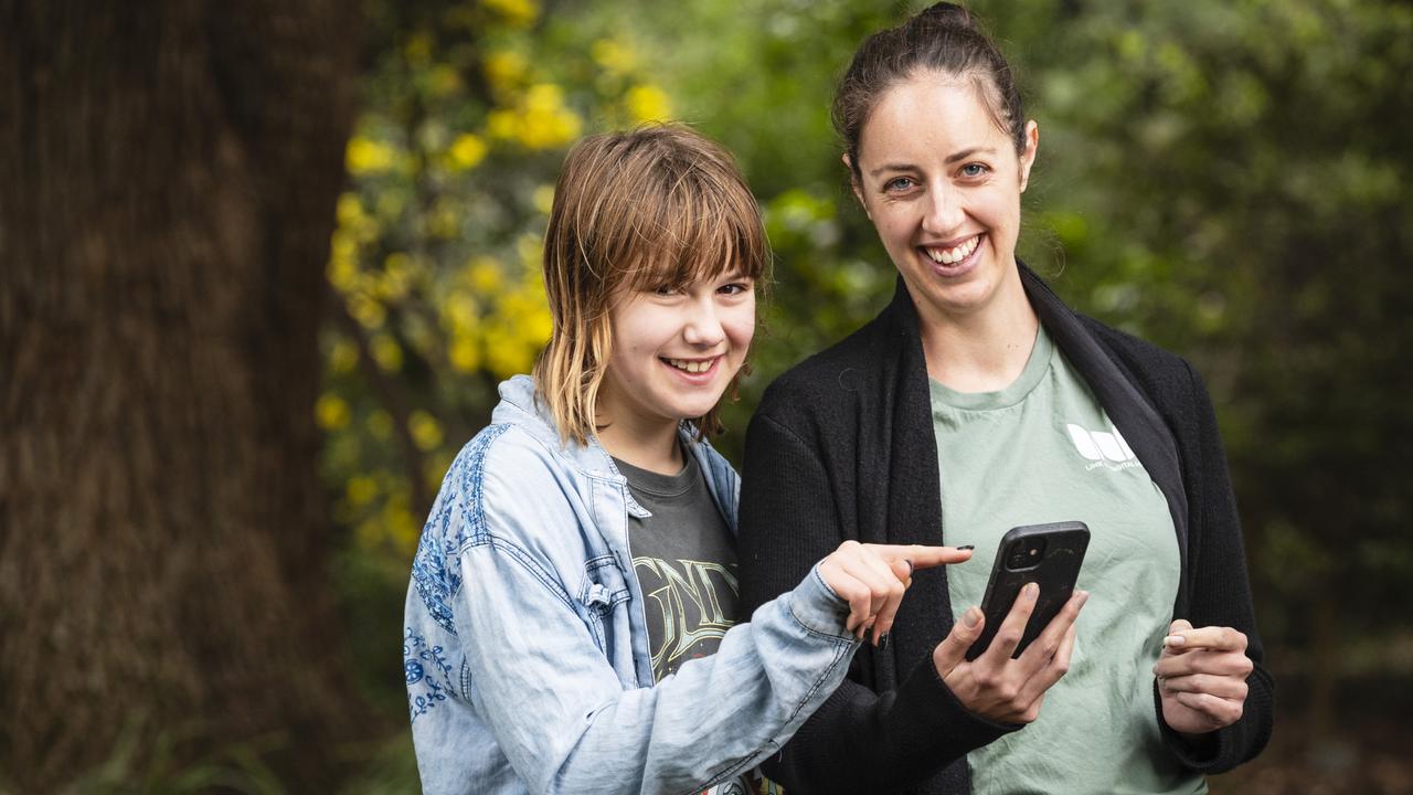 Occupational therapist Alice Curtis (right), pictured with client Lucia Smith, has developed Link Me Digital Health – a digital platform aiming to revive holistic healthcare. Picture: Kevin Farmer