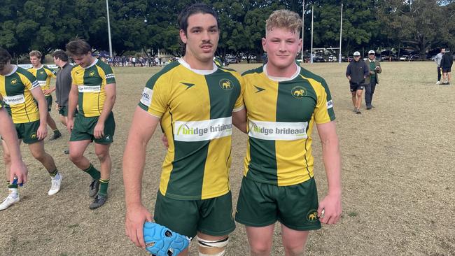 Charlie Cooke and Finlay King after the win.