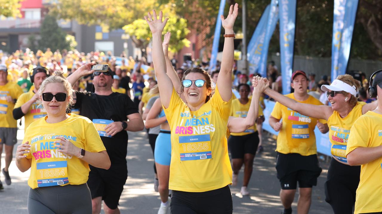 Bridge to Brisbane 2023 10km finish line gallery | Herald Sun