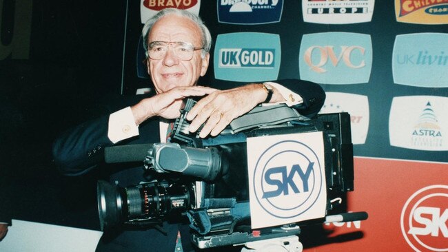 Rupert Murdoch at Sky Television Studios