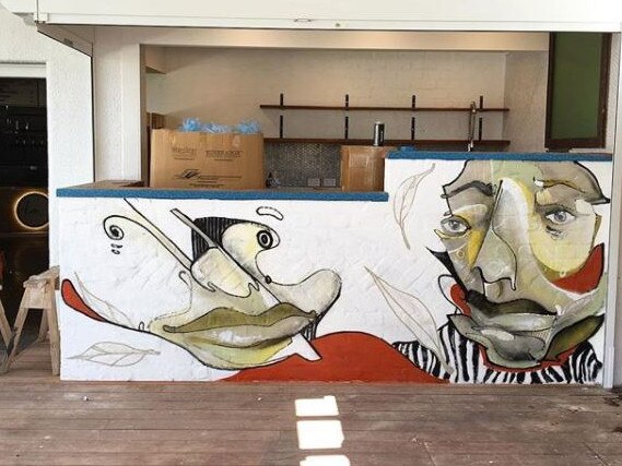 A picture of street art being painted inside new Gold Coast venue The LC Miami by @captainearwax. Picture: @captainearwax Instagram.