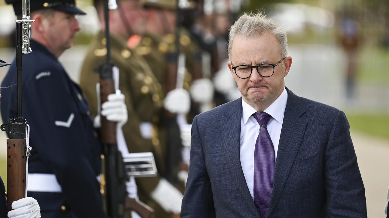 Prime Minister of Australia Anthony Albanese paid tribute to the Queen during a speech at the event. Picture: NCA NewsWire / Martin Ollman