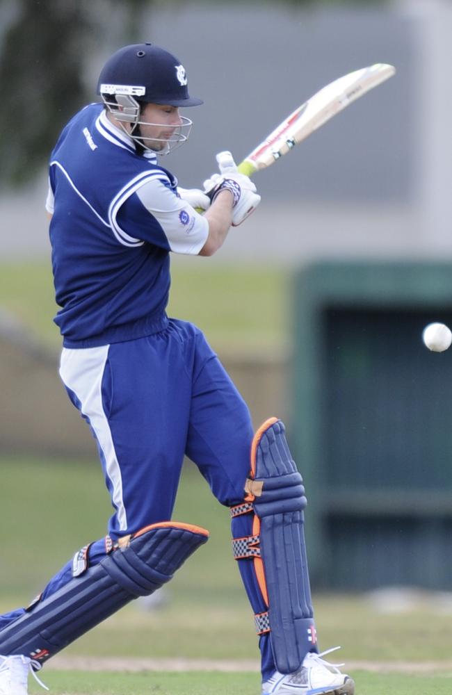 Steve Seymour punishes a short ball in a one-dayer against Footscray.