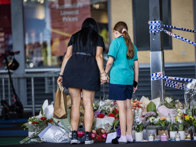 The scene at Town Square Redbank Plains Shopping Centre in Ipswich where Vyleen White was stabbed. Picture: Nigel Hallett