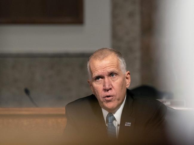 Senator Thom Tillis, a Republican from North Carolina has also tested positive for COVID-19. Picture. AFP