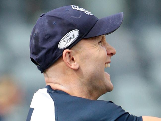 Gary Ablett at Cats training. Picture: Alison Wynd