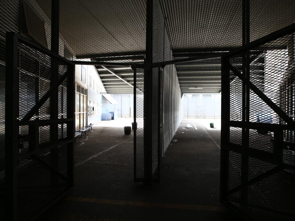 The split prison yard at Silverwater. Picture: Tim Hunter