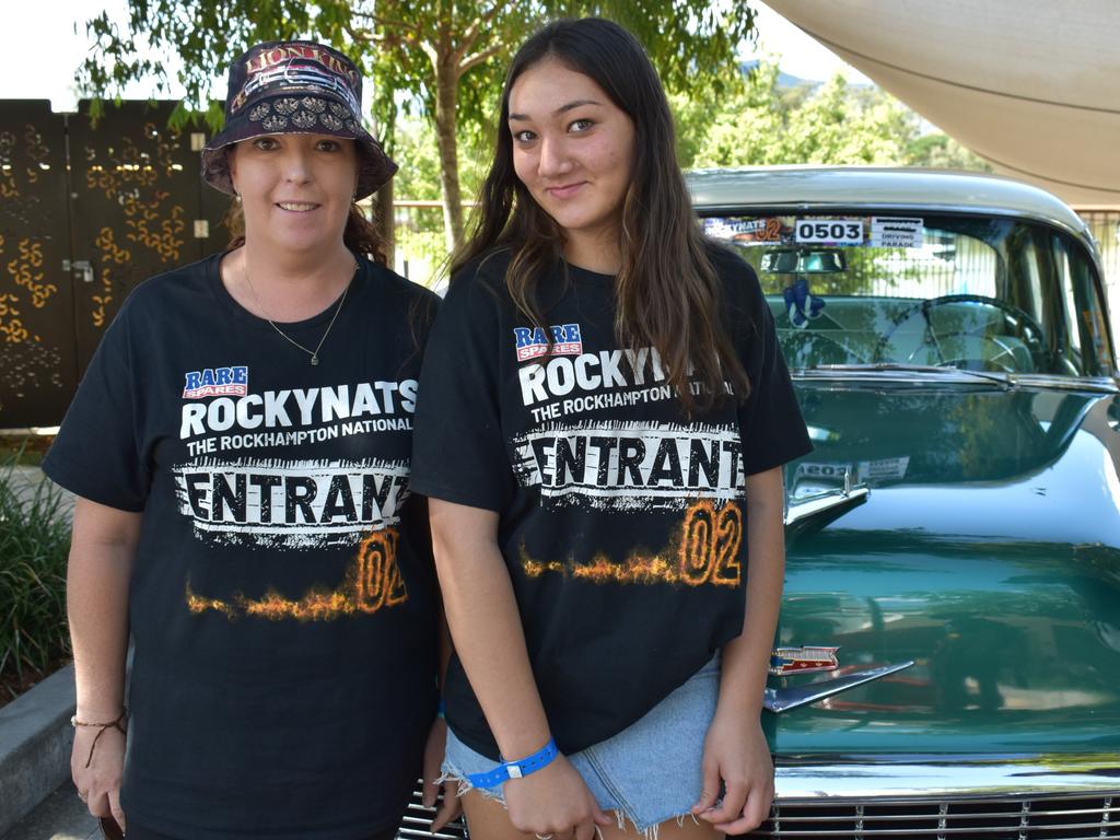 Louise Hartig and Ella Sainty at the Quay Street Show ‘n’ Shine at Rockynats 2022.