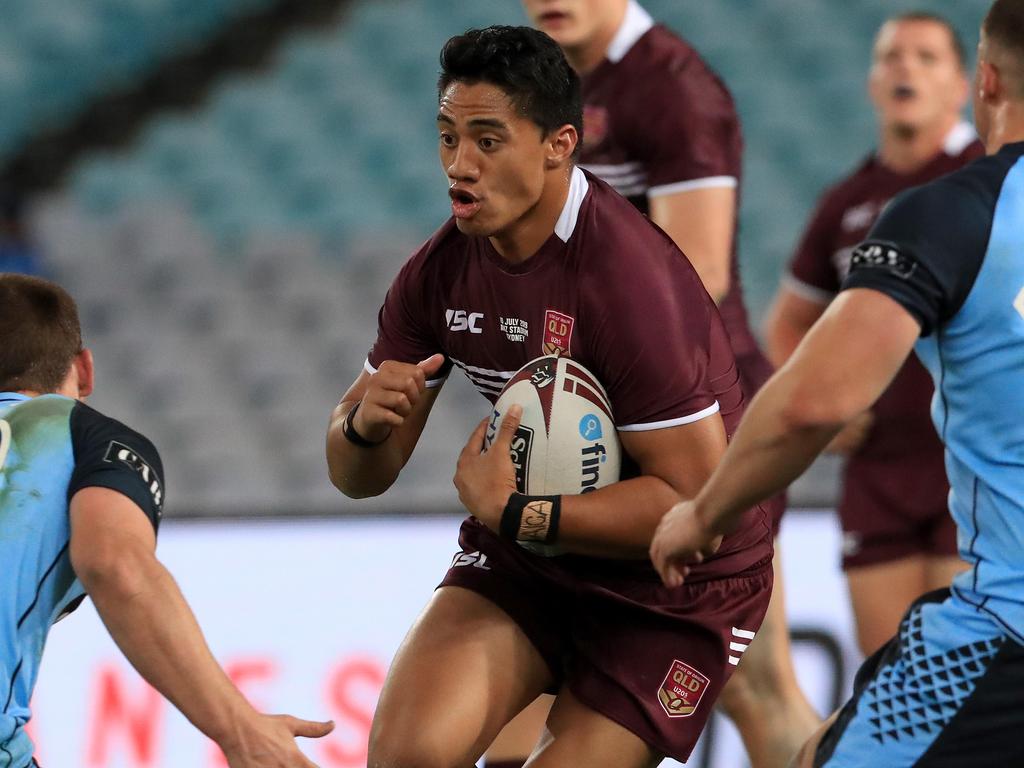 Taulagi has worn the Maroon jersey before at under-18s and under-20s level. Picture: Adam Head