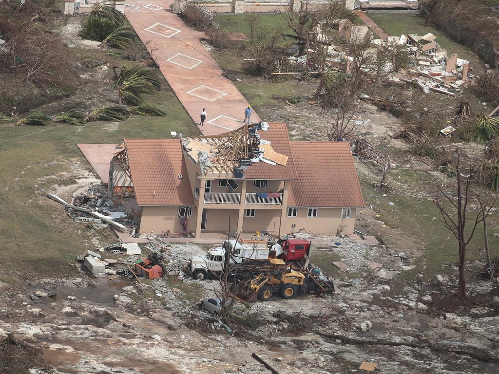 An aerial view of damage caused by Hurricane Dorian is seen in Freeport, Bahamas. Picture: Getty Images