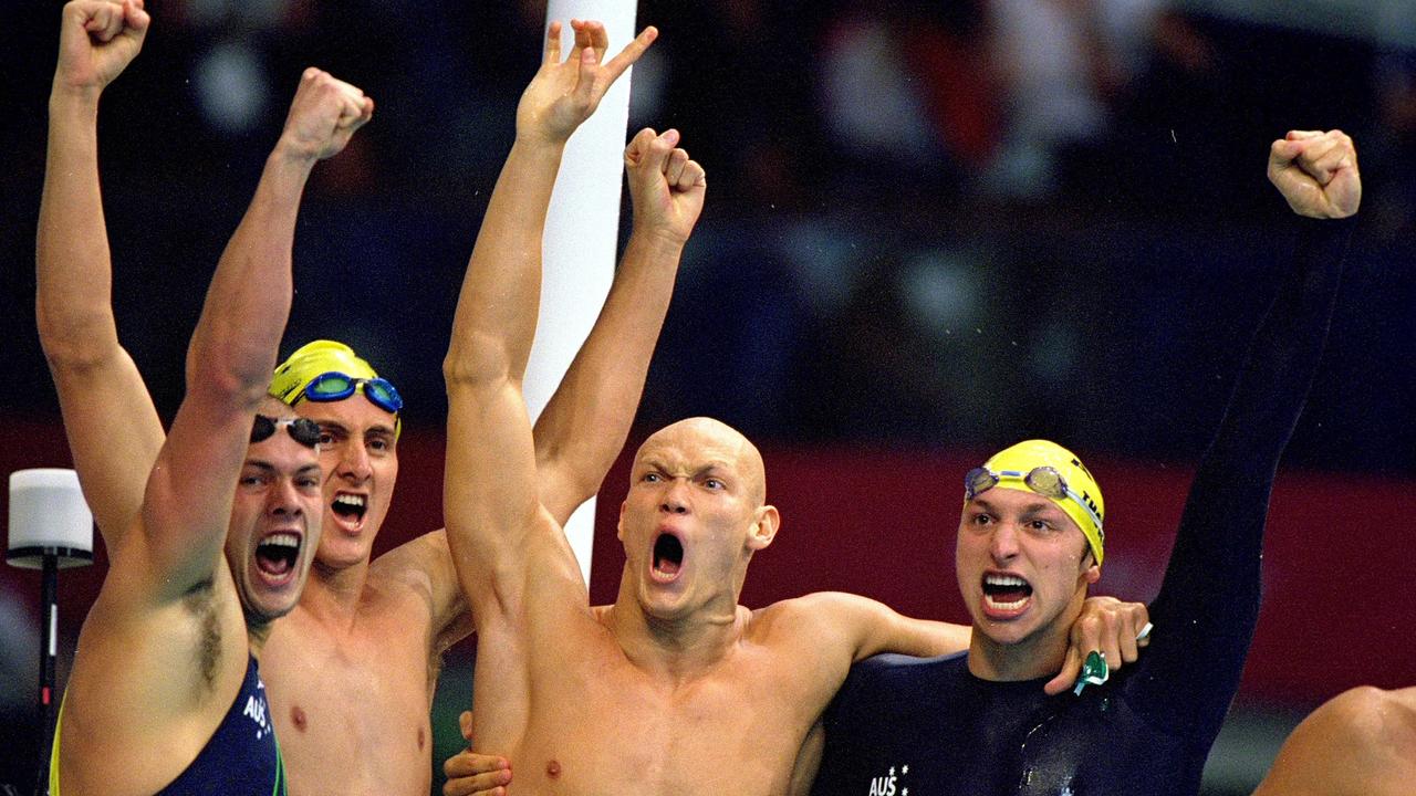 Ian Thorpe (right) delivered an outstanding performance at the 2000 Games.