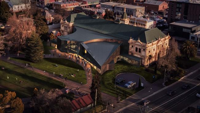 Artist's render of the eastern wing redevelopment of Albert Hall. Picture: Launceston City Council