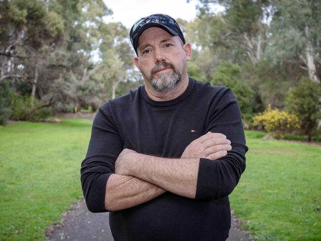 ADELAIDE, AUSTRALIA - Advertiser Photos JULY 22, 2023: Campbelltown resident Max McLean, the neighbour who performed CPR on Daniela and Aleksandra Vergulis after they were shot in the driveway of their Campbelltown home. Picture: Emma Brasier