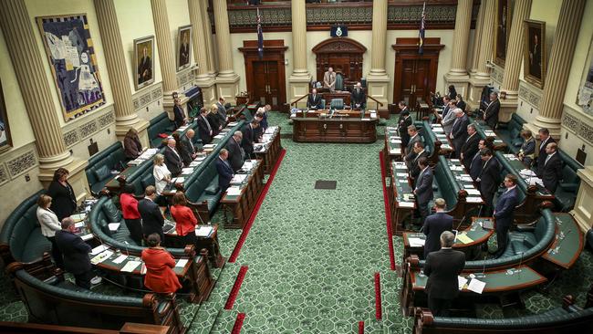 Question Time at Parliament House could be livestreamed on Facebook under Mr Tarzia’s plan. Picture: Mike Burton