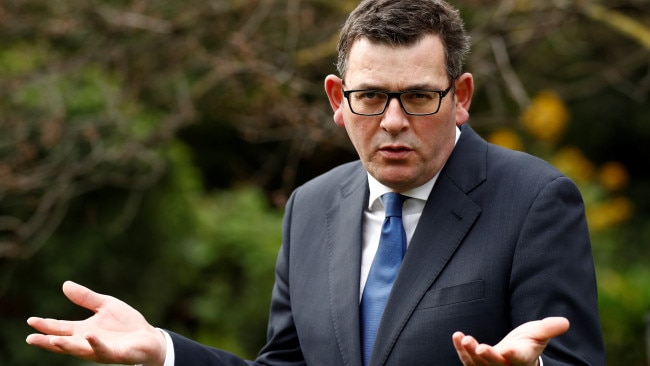 Premier Daniel Andrews says he has no choice but to plunge Victoria into yet another state-wide lockdown as three of six new COVID-19 cases remain under investigation. Picture: Getty Images