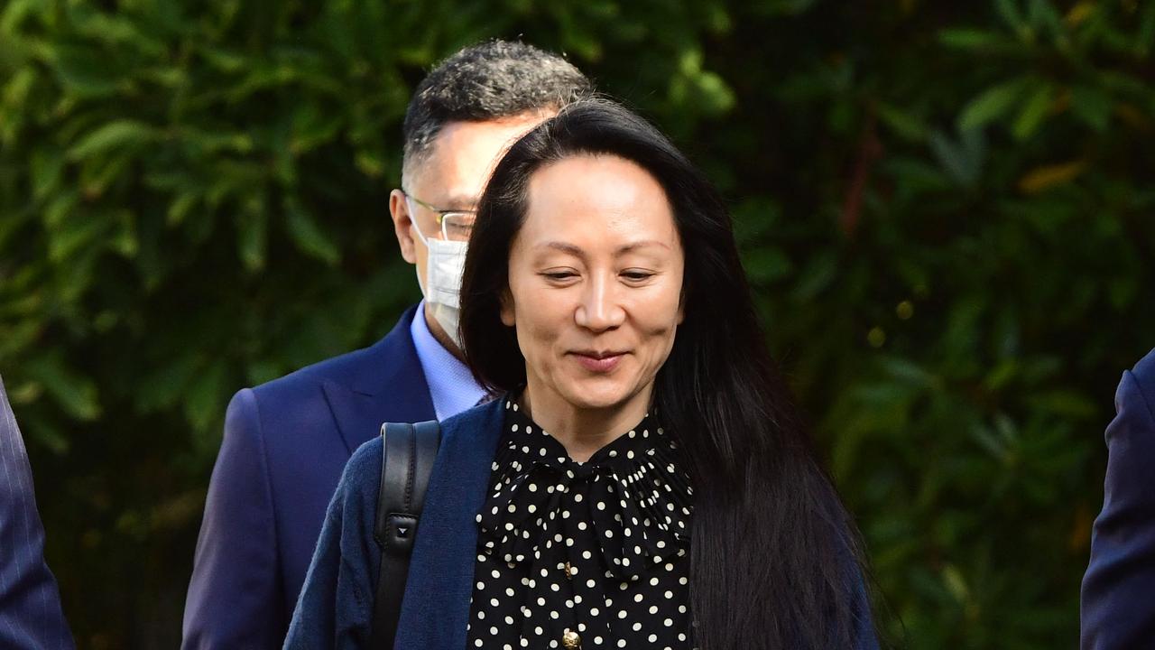 The “Princess of Huawei, Chief Financial officer Meng Wanzhou leaves her Vancouver home to attend her extradition hearing. Picture: Don MacKinnon/AFP