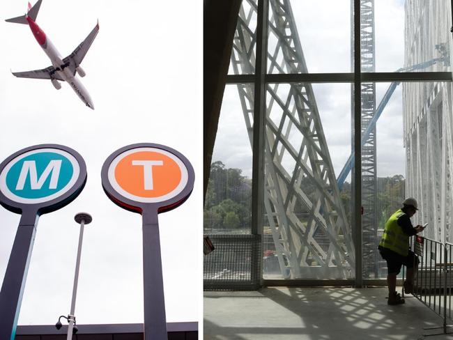 pictured is a metro sign and the parramatta powerhouse