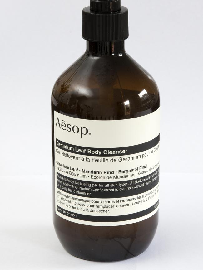 Aesop, shower gel: As I get older, I need to take better care of my skin. This product makes my skin feel nourished