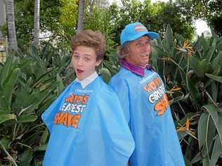 CLIPPERS TIME: Brendan and Caleb Mallyon are a little nervous to shave their heads for the upcoming World's Greatest Shave. Picture: Eden Boyd