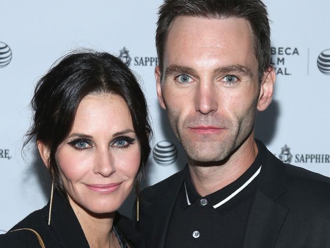 NEW YORK, NY - APRIL 24:  Courteney Cox and Johnny McDaid attend the "Just Before I Go" Premiere after party during the 2014 Tribeca Film Festival sponsored by Bombay Sapphire at The Flatiron Room on April 24, 2014 in New York City.  (Photo by Rob Kim/Getty Images for the 2014 Tribeca Film Festival)