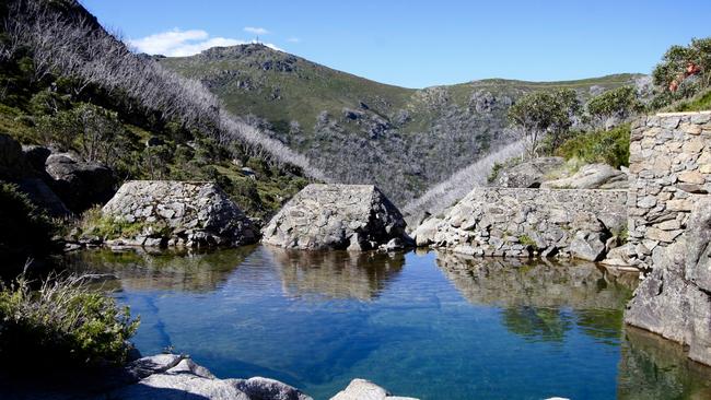 Secret spots don’t get much more picturesque than this secluded swimming hole in Pretty Valley, near Falls Creek, Picture: Steve Payne