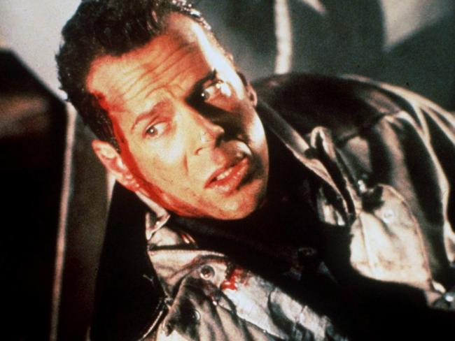 Bruce Willis in the 1988 film Die Hard.