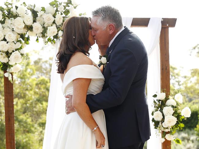 SUNDAY TELEGRAPH - 27/3/21Radio star Radio Hadley marries his fiance Sophie Baird at Saddles in Mt White this afternoon. Picture: Sam Ruttyn