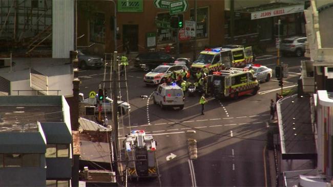 An 18-year-old man has been charged and refused bail after the crash. Photo: 9News