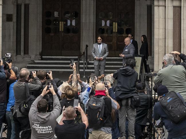 The trial has captured the attention of media across the world. Picture: AFP